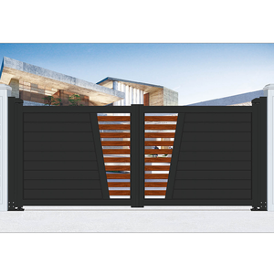 Porte de jardin en <span class=keywords><strong>aluminium</strong></span> électrique contemporaine-Entrée de sécurité motorisée avec fonction de verrouillage automatique - Product Image 6