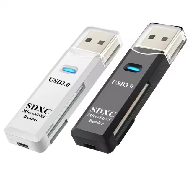 2 IN 1 Card Reader USB 3.0 Micro SD TF Card Memory Reader High Speed Multi-card Writer Adapter Flash Drive Laptop Accessories