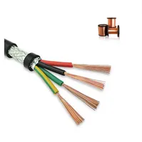 Câble de communication RVVP RVSP 4 conducteurs 2 paires torsadées souple blindé en cuivre pour signal et commande