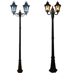 Индивидуальный уличный фонарь в европейском ретро-стиле, алюминиевый, антикоррозийный, IP66, для гостиниц, на высоком столбе - Product Image 1