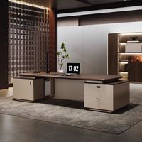Bureau de direction en bois de luxe, bureau de direction personnalisé pour utilisation en bureau