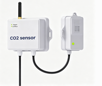Sensor Industri Pertanian CIPPUS COL200 IP68, Pemancar Kualitas Udara CO2, Suhu, dan Kelembapan, DC24V, Alarm Suara dan Cahaya