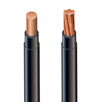 THHN Nylon Alambre Cobre 8 10 12 14 16 AWG Cable Eléctrico Negro Rojo OEM Disponible