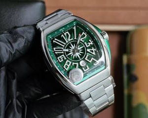 นาฬิกาข้อมืออัตโนมัติคุณภาพสูง หรูหรา ตัวเรือนสแตนเลสทรงรี สายยาง หน้าปัดเรืองแสง กันน้ำ สไตล์สปอร์ต ฮิปฮอป มีเสน่ห์ - Product Image 4