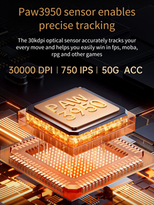 Chuột chơi game DELUX M700 Ultra siêu nhẹ 59G, cảm biến PAW3950, độ phân giải 30000DPI, chế độ kép 8000Hz không dây 2.4Ghz/có dây, dành cho Dota 2/Valorant/CSGO - Product Image 5