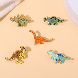 Nuevo Producto: Broches de Esmalte de Dinosaurios, Lindos Broches de Animales (Pterodáctilo, Triceratops, Estegosaurio, Tiranosaurio <span class=keywords><strong>Rex</strong></span>) para Solapa - Product Image 2