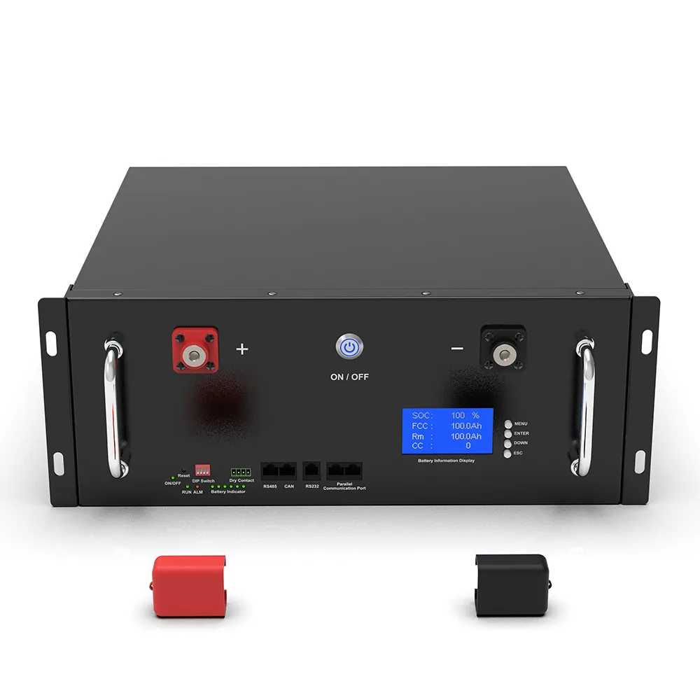 Conception montée sur rack de batterie de stockage d'énergie à domicile 24V 200Ah système d'alimentation solaire batteries au lithium-ion batterie lifepo4