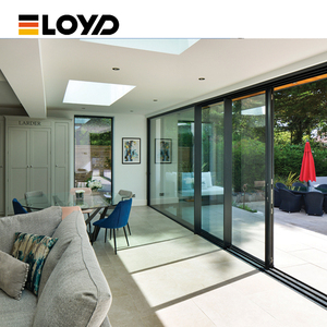 Eloyd thiết kế hiện đại lớn quá khổ cách nhiệt Lowe cử<span class=keywords><strong>a</strong></span> kính trượt khung cực kỳ hẹp với bề mặt hoàn thiện cho nhà để xe - Product Image 3