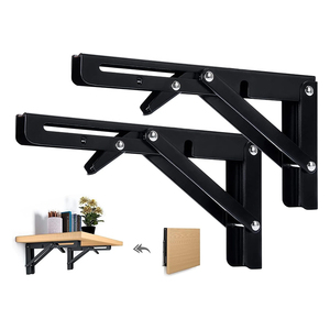 ラック多目的コーナーサポートマウント三角形固定吊り下げキャビネットL字型メタルフローティングL型壁掛け棚ブラケット - Product Image 1
