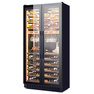 <span class=keywords><strong>Enfriador</strong></span> de <span class=keywords><strong>Vino</strong></span> NE-427S-8 de Doble Puerta con Control de Temperatura y Humedad, Pantalla Digital en Puerta de Vidrio, para <span class=keywords><strong>Vino</strong></span> Tinto y <span class=keywords><strong>Blanco</strong></span> - Product Image 3