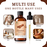 Usine d'huiles essentielles par distillation à la vapeur, huile essentielle d'écorce de cannelle de Ceylan biologique pour massage corporel |   Qualité thérapeutique 118 ml