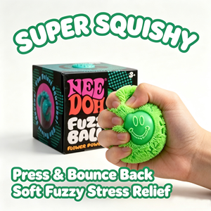 Needoh Floral Series Soft Rubber <b>Squishy</b> Ball Portable Non-Stick Healing Fidget for Adult Wellness Needoh Deco - Product Image 1