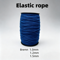 Cordon élastique RoHS REACH pour le regroupement 1,0-1,5 mm, élongation de 300 %, sans dommage pour les fleurs/légumes, couleurs personnalisées OEM, corde élastique