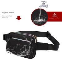 Sac banane sportif en polyester avec fermeture éclair, personnalisable avec logo, pour porté en bandoulière, à la taille ou sur la poitrine, vente en gros, direct usine