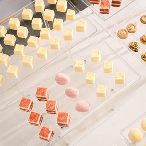 Tùy Chỉnh Rõ Ràng Tự Chọn Cupcakes Tráng Miệng Bảng Hiển Thị Đám Cưới Sinh Nhật Đảng Pastry Điều Trị Khay Thực Phẩm Trái Cây Kẹo Acrylic Đứng Riser - Product Image 4