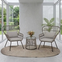 Ensemble de meubles de jardin modernes Foshan : Chaises et table en rotin, gain de place, design élégant