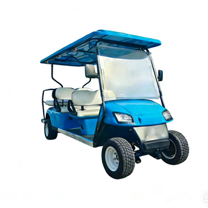 Voiture de golf de luxe 4 places, voiture de golf à pneus, voiture de golf électrique Club Car - Product Image 1