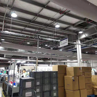 Conduit d'air flexible en tissu ignifuge de niveau B1, haute durabilité, lavable, pour salle de transformation alimentaire, économie d'énergie, purification