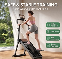 Mini Stepper d'Exercice Pliable pour la Maison, Appareil de Fitness Aérobique pour l'Entraînement en Montagne