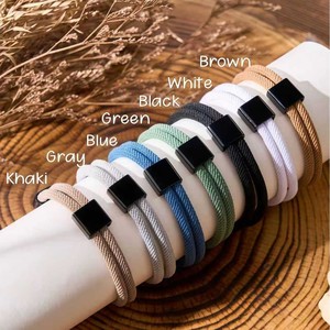 custom engraving LOGO Blank Bar Charm surfer Men's <b>Bracelets</b> personalized sailing rope Braided <b>bracelet</b> - Product Image 1