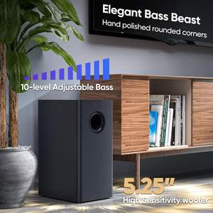 Barra de Sonido Saiyin de 100W con Subwoofer Desmontable, Sistema de Cine en Casa Bluetooth de 2.1 Canales para Televisores Inteligentes - Product Image 3