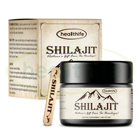 Shilajit Pur de l'Himalaya de Qualité Or, Acide Fulvique Liquide, Résine de Shilajit 30g 50g, Marque Privée
