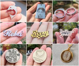 Máquina <span class=keywords><strong>de</strong></span> Corte Láser Pequeña para Cortar Joyas, Collares <span class=keywords><strong>de</strong></span> Oro y Plata, Colgantes con Nombre Personalizado, Grosor <span class=keywords><strong>de</strong></span> Corte <span class=keywords><strong>de</strong></span> 1 mm y 2 mm - Product Image 6