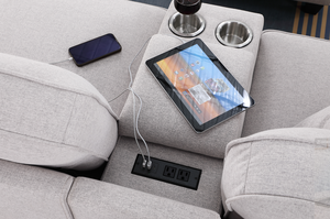 L-Shape Modular <b>Convertible</b> Sectional Sofa Set with Ottoman Metal Legs Memory Foam Filling - Product Image 4