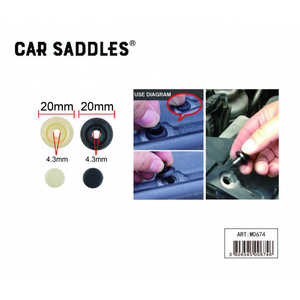 <b>Car</b> Body <b>Repair</b> Tool Black PVC <b>Car</b> Interior Trim Panels Clips 20mm 4.3mm Hole - Product Image 3