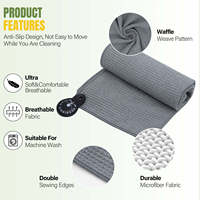 Serviette de golf magnétique en microfibre gaufrée à séchage rapide et absorbante pour la tête de club, avec logo personnalisé, vente en gros pour le practice de golf, OEM