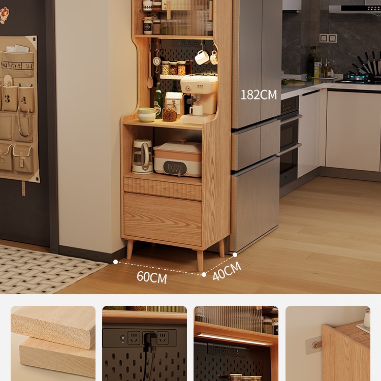 [Solid Wood] Natural Wood Color - 60CM