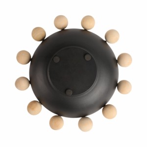 Grande ciotola con manici in legno, centrotavola decorativo per tavolino da caffè, decorazione per la casa - Product Image 5