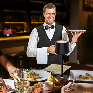 Lüks otel restoran çağrı cihazı kablosuz çağrı sistemi izle uyarısı dokunmatik şarj edilebilir <span class=keywords><strong>Led</strong></span> masa lambası servis garson çağrı lambası - Product Image 2