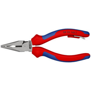 Knipex 08 22 145 T BK คีมรวมพร้อมปลายแหลมและที่จับหลายองค์ประกอบพร้อมแหวนเชื่อม - Product Image 1