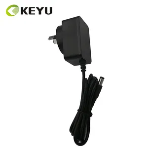 TUV certified us uk eu au interchangeable plug adapter 12V 1A 12W wall mount power adapter 12V1A