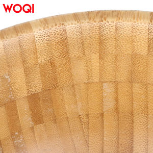 WOQIプレミアムナチュラル持続可能な再利用可能な滑らかな竹サラダビュッフェやレストランに適したミキシングボウル、 - Product Image 3