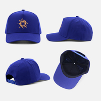 Casquette de baseball BSCI Gorpcore Performance personnalisée brodée, bleu roi, 5 panneaux, visière incurvée structurée, style rétro, pour hommes et femmes