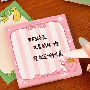 Blocs de Notas Autoadhesivos Cuadrados Creativos Multicolores con Temática de Frutas, Personalizables, para la Escuela y la Oficina, para el Comienzo de la Temporada Escolar - Product Image 3