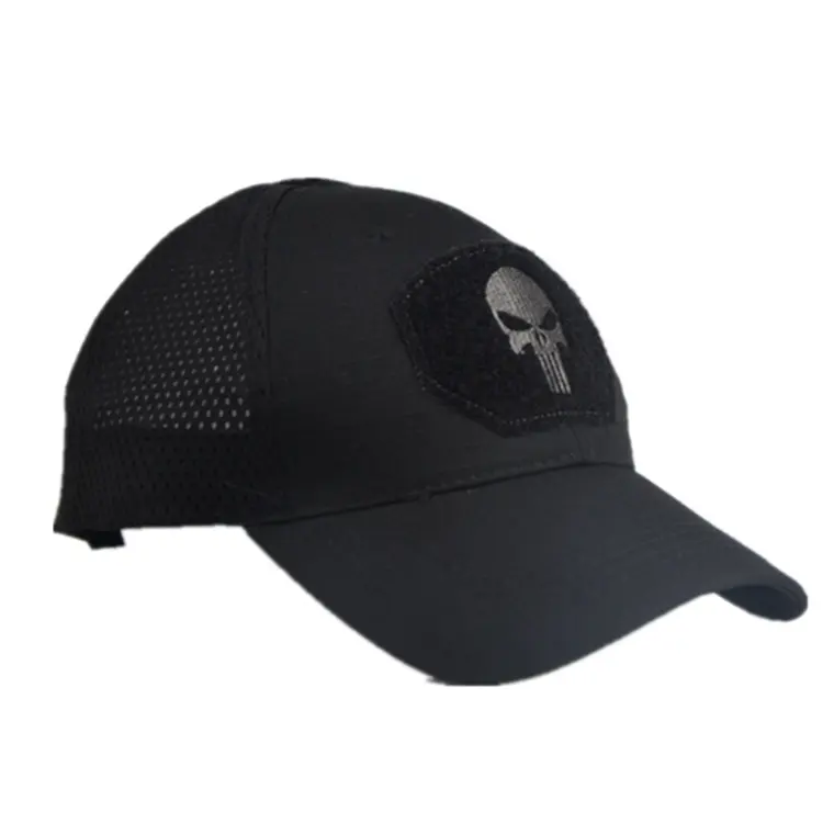 Gorra de béisbol de malla táctica militar, sombrero transpirable para caza al aire libre