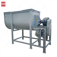 Mélangeur horizontal industriel pour aliments animaux, 500 kg, 1 tonne, 2 tonnes, pour bétail, poulets, porcs, avec pompe moteur de broyeur d'aliments – Vente chaude en Chine