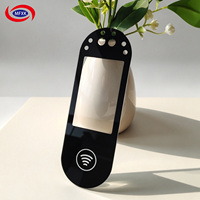 Serrure de porte intelligente personnalisée avec panneau en verre électronique, reconnaissance faciale, lecteur de carte, panneau en verre trempé d'une épaisseur de 0,5 à 20 mm.