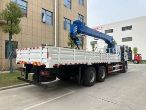 Grue sur camion Shacman personnalisable pour charges lourdes, 10, 12, 14 tonnes, grue de chargement hydraulique à flèche droite à vendre - Product Image 4