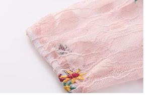 Vêtements pour enfants, robes décontractées pour bébés filles, robe de princesse brodée à fleurs, robe à découpes, disponible en ligne chez la boutique de vente en gros - Product Image 5