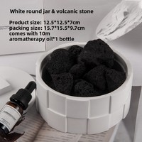 Diffuseur d'huiles essentielles en pierre volcanique pour aromathérapie, décoration d'intérieur, rafraîchisseur d'air pour chambre à coucher, parfum longue durée