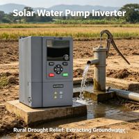 Contrôleur de pompe à eau solaire à fréquence variable de bonne qualité 4kW 5.5HP avec contrôle MPPT 99% DC vers AC pour l'irrigation agricole