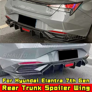 For Hyundai Elantra 7th Gen Rear <b>Trunk</b> Spoiler Wing Rear Roof Spoiler Roof Wing Body Kit Car Accessories - Product Image 4