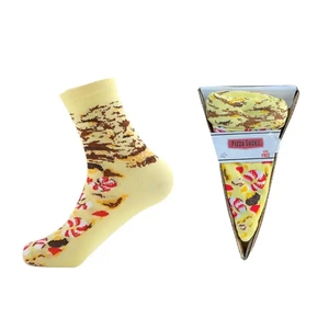 <span class=keywords><strong>Calcetines</strong></span> Personalizados OEM con Temática de Comida Divertida, <span class=keywords><strong>Calcetines</strong></span> Creativos con Diseño de Caja de Pizza, <span class=keywords><strong>Calcetines</strong></span> con Logotipo Personalizado al por Mayor - Product Image 3