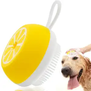 Soft Pet Grooming Brush Cat Dog Shampoo Brush Massage Fur Cleaning Silicone Dog Bath Brush