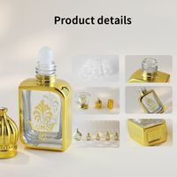 Usine Belle 10ml 15ml 50ml Bouteille De Parfum Vide Carré De Parfum En Verre Arabe Royal Bouteilles De Luxe