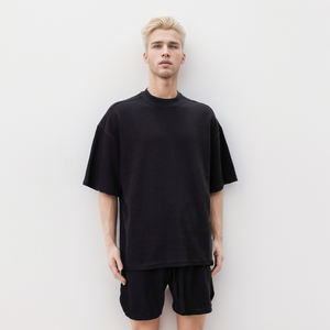 T-shirt Homme de Luxe Personnalisé en Coton Lourd 100% de Haute Qualité, Col Montant, Coupe Oversize et Boxy, Vierge - Product Image 5